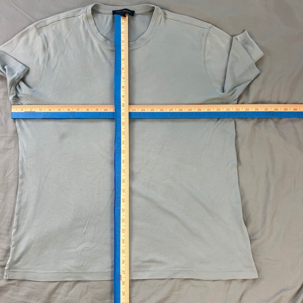 ROBERT BARAKETT T Shirt Mens XXL Monument Grey Pima Cotton Crew Neck Style 23336 - Picture 7 of 13